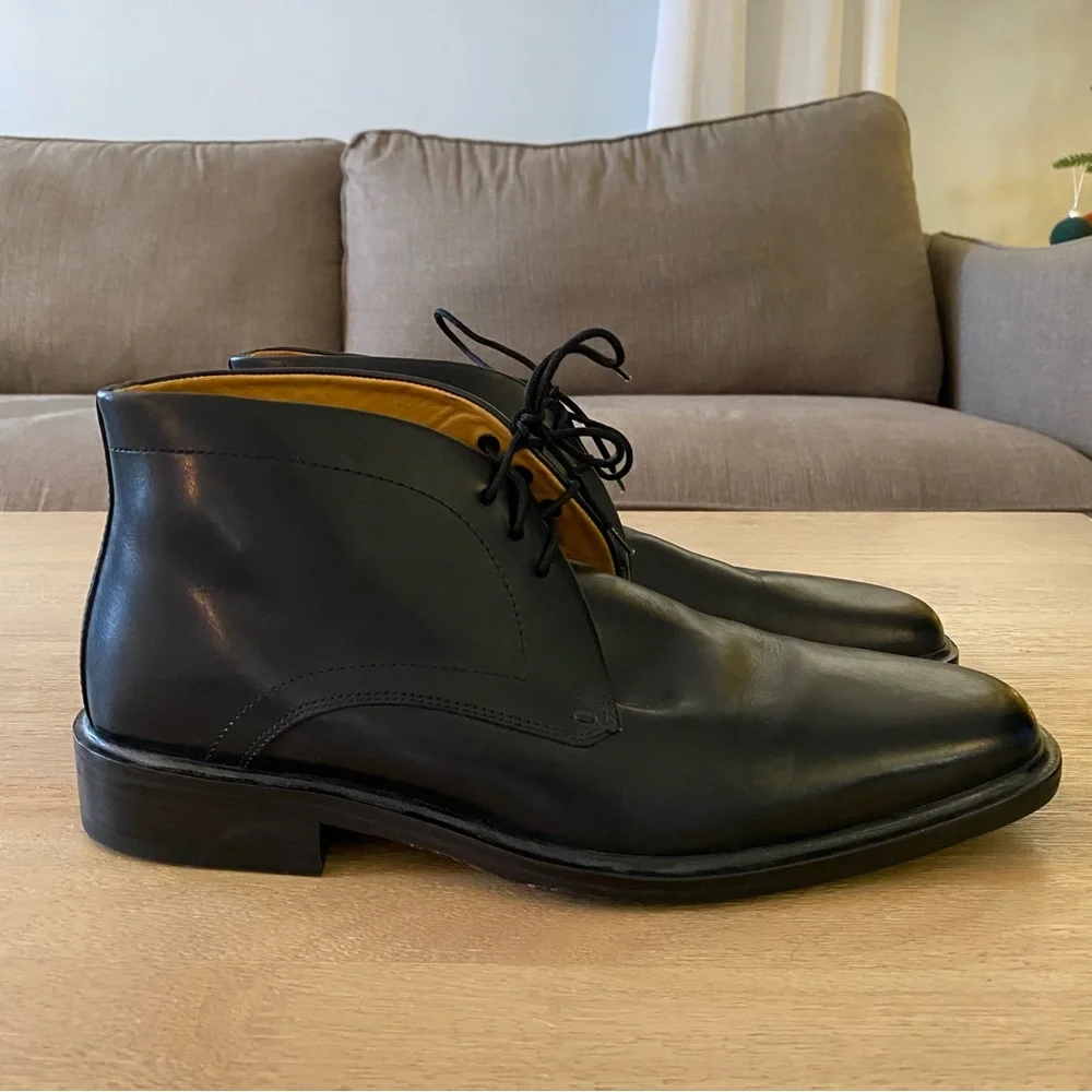 Cole Haan Men’s Black Leather Chukka Boots – Size 8.5M